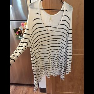 Lightweight Free People striped sweater